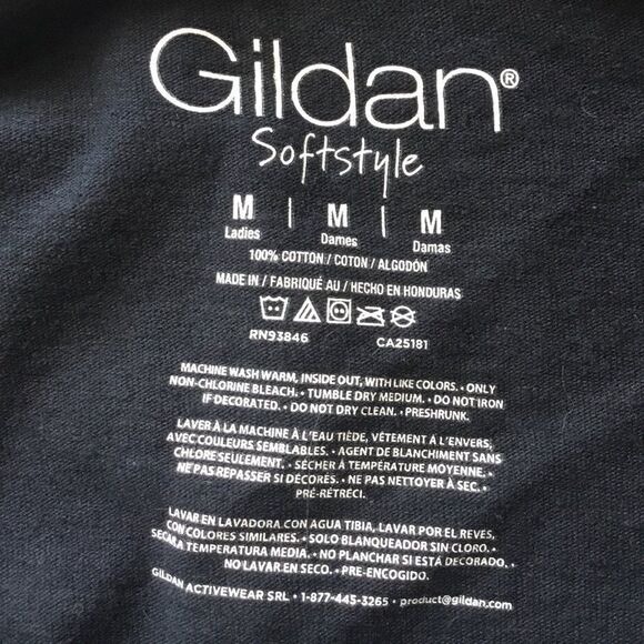 “Boo” black Halloween tshirt blue background graphic tree bats haunted house - Picture 4 of 4